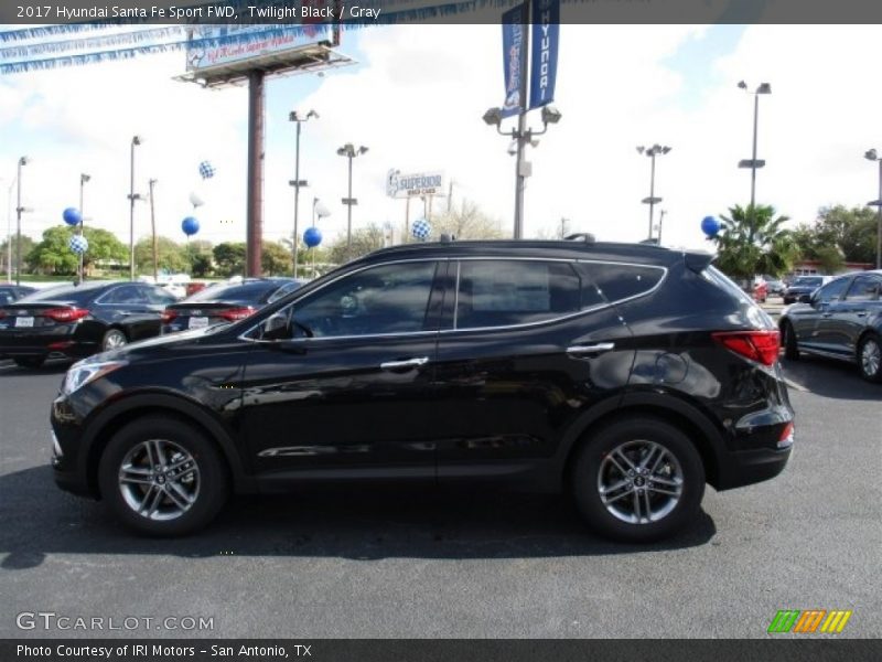Twilight Black / Gray 2017 Hyundai Santa Fe Sport FWD