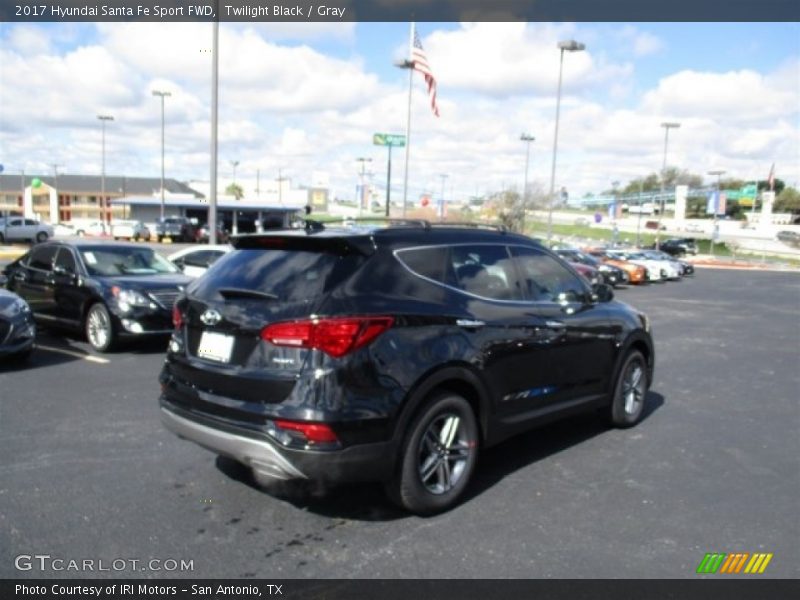 Twilight Black / Gray 2017 Hyundai Santa Fe Sport FWD