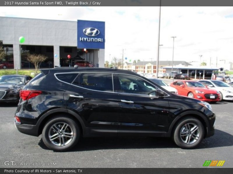 Twilight Black / Gray 2017 Hyundai Santa Fe Sport FWD