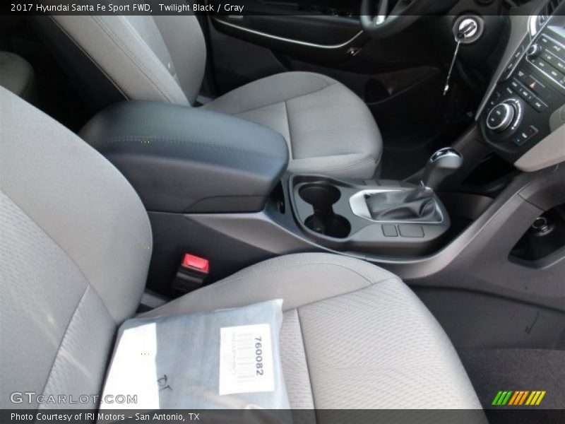 Twilight Black / Gray 2017 Hyundai Santa Fe Sport FWD