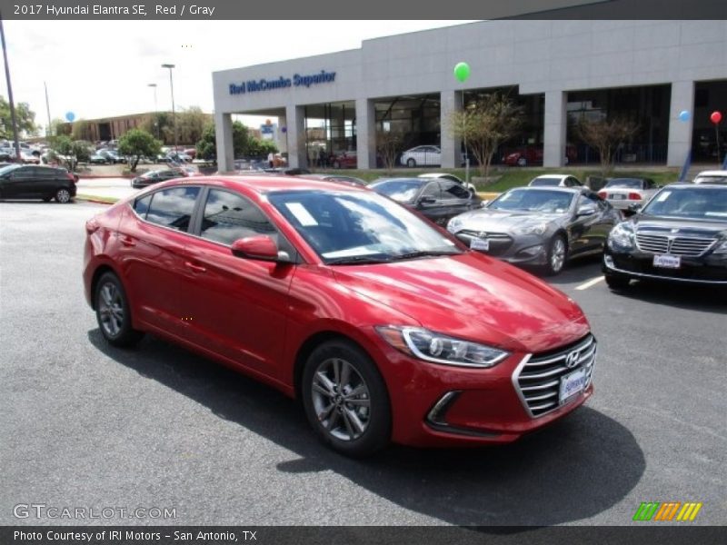 Red / Gray 2017 Hyundai Elantra SE