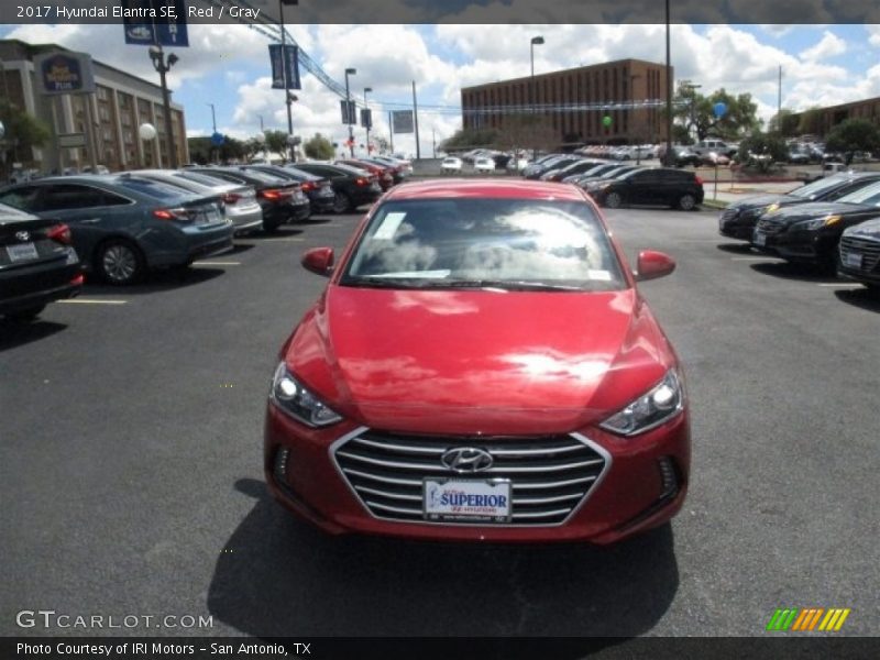 Red / Gray 2017 Hyundai Elantra SE