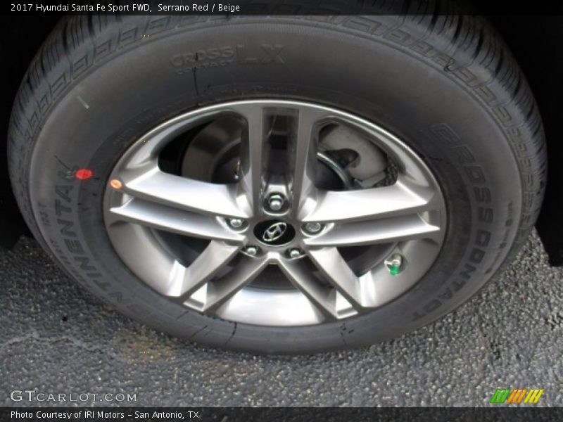 Serrano Red / Beige 2017 Hyundai Santa Fe Sport FWD