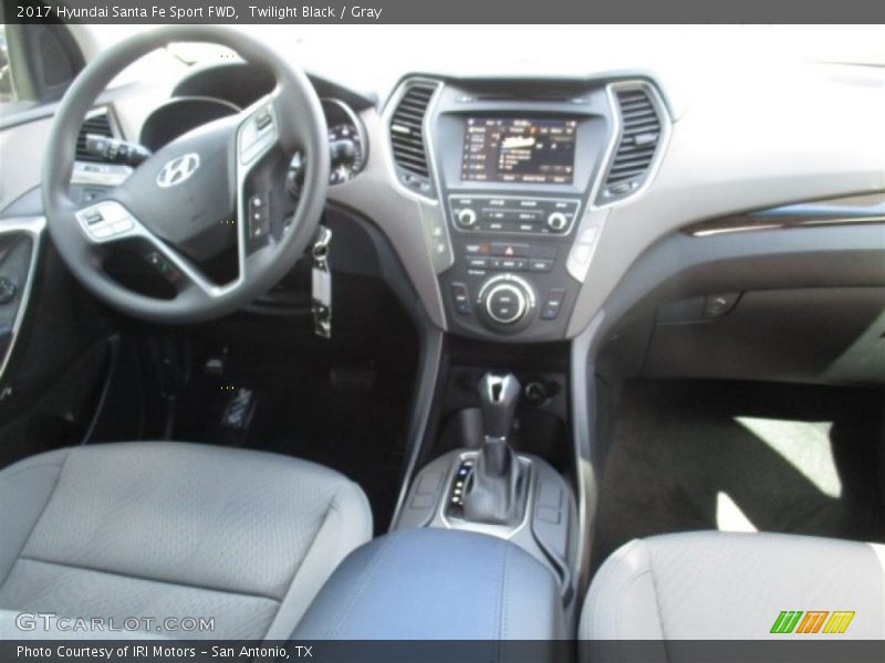 Twilight Black / Gray 2017 Hyundai Santa Fe Sport FWD