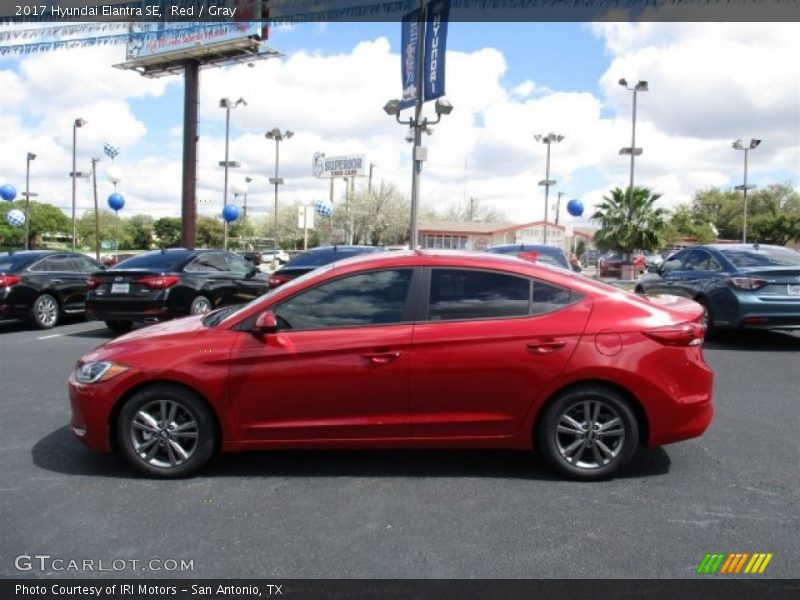 Red / Gray 2017 Hyundai Elantra SE