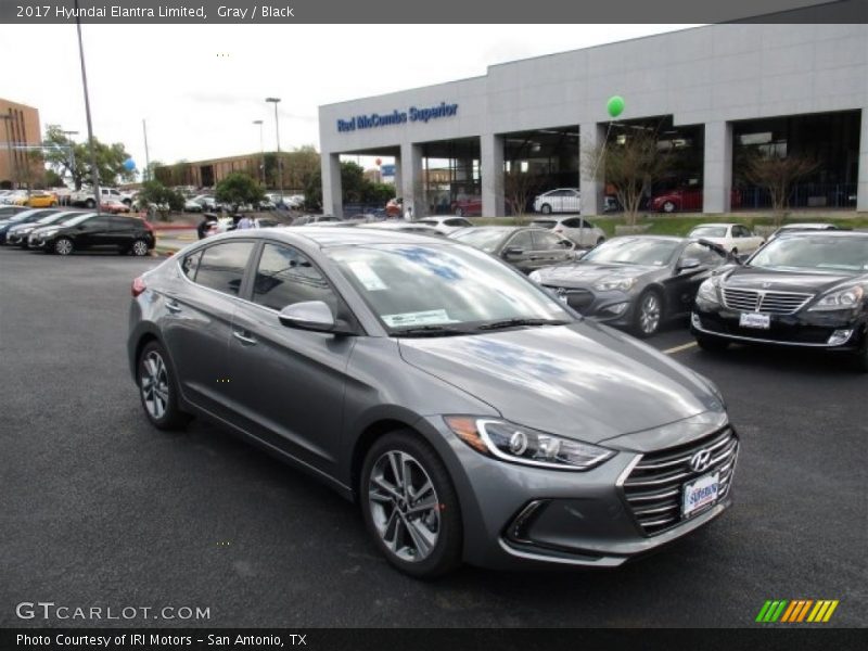 Gray / Black 2017 Hyundai Elantra Limited
