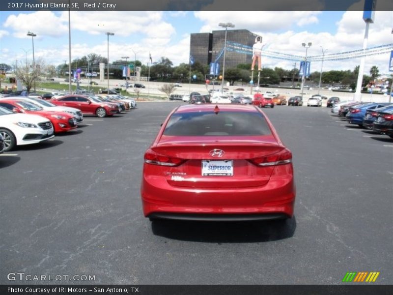 Red / Gray 2017 Hyundai Elantra SE