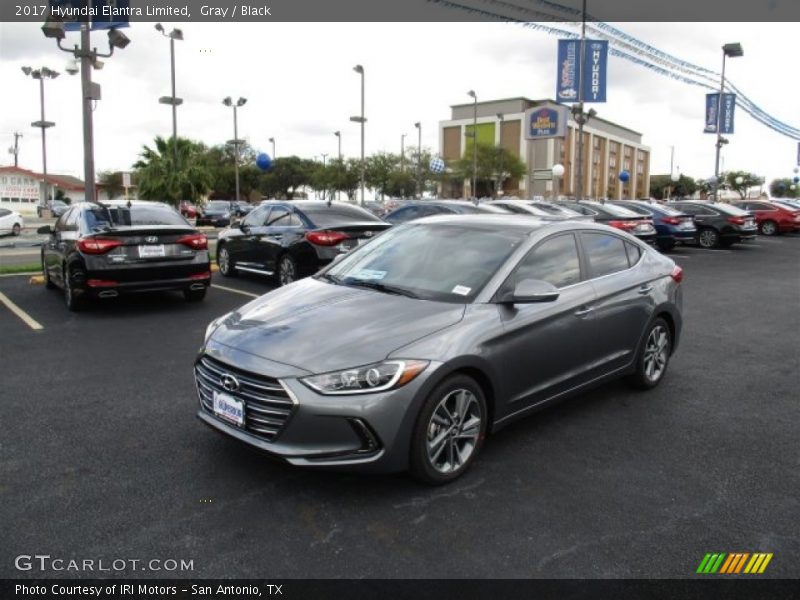 Gray / Black 2017 Hyundai Elantra Limited