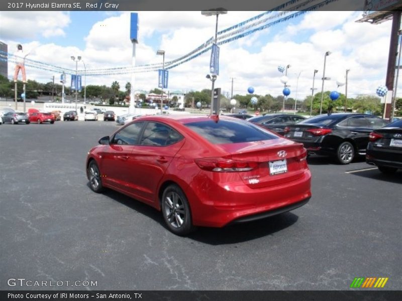 Red / Gray 2017 Hyundai Elantra SE