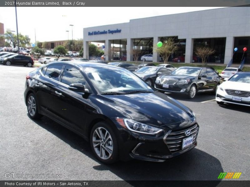 Black / Gray 2017 Hyundai Elantra Limited