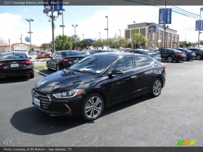 Black / Gray 2017 Hyundai Elantra Limited