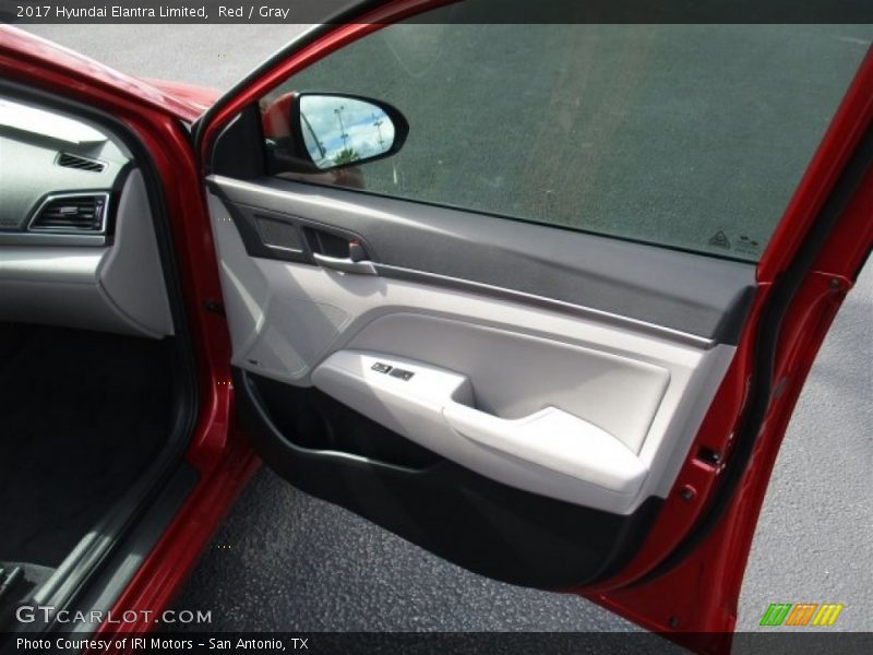 Red / Gray 2017 Hyundai Elantra Limited