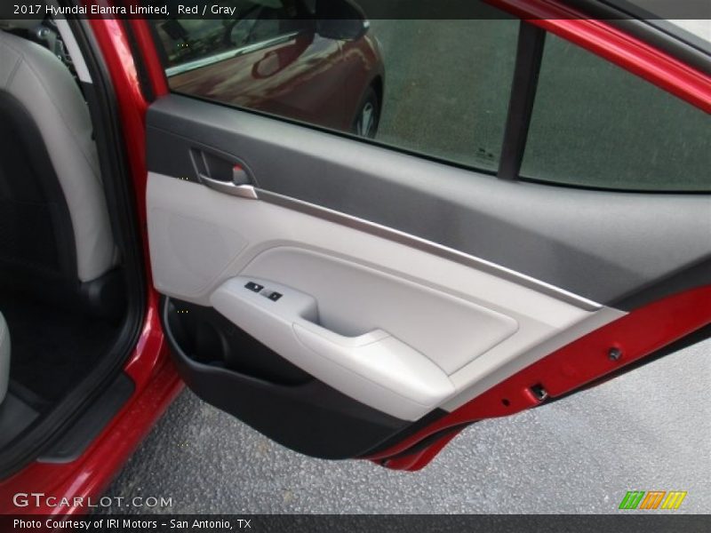 Red / Gray 2017 Hyundai Elantra Limited