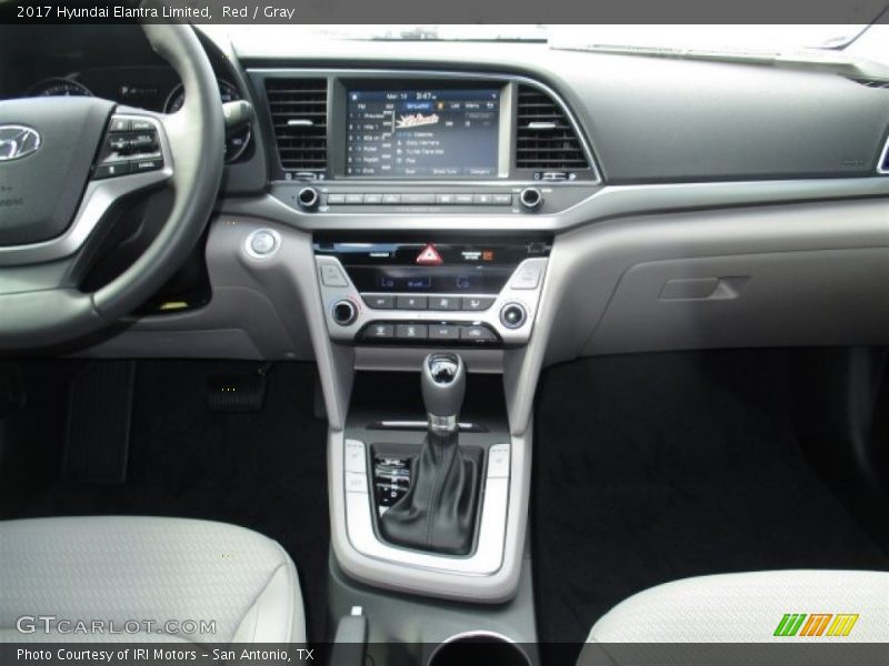 Red / Gray 2017 Hyundai Elantra Limited