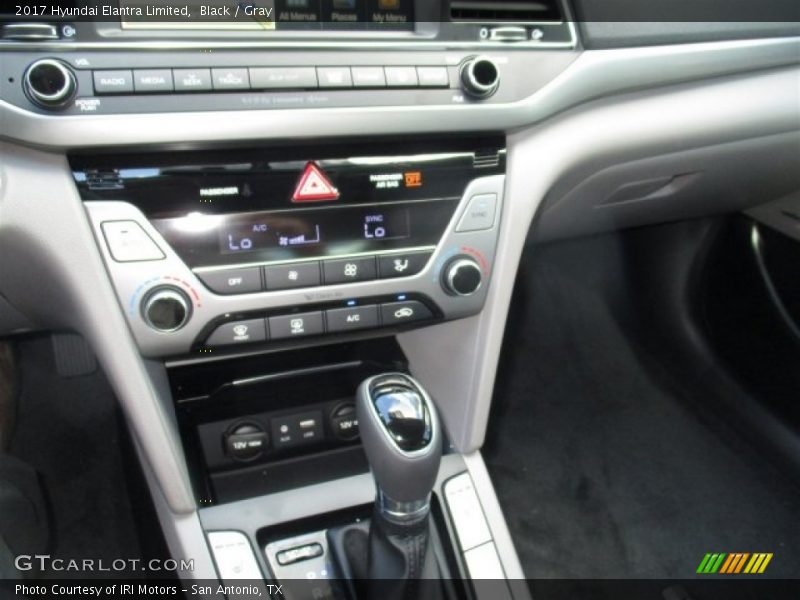 Black / Gray 2017 Hyundai Elantra Limited