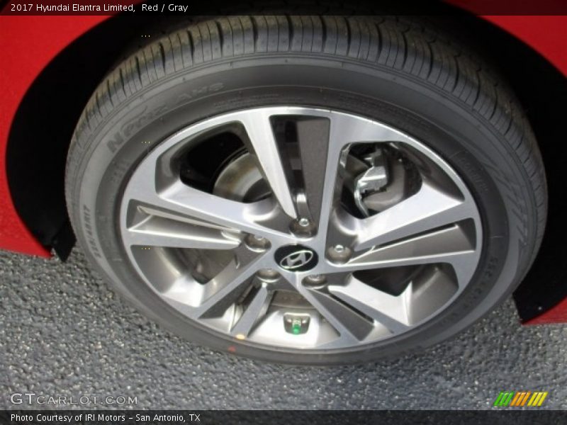 Red / Gray 2017 Hyundai Elantra Limited