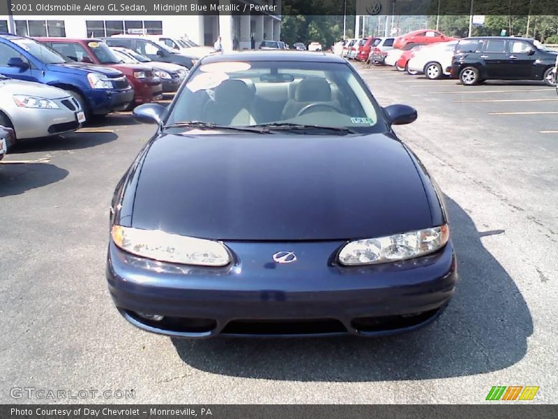 Midnight Blue Metallic / Pewter 2001 Oldsmobile Alero GL Sedan