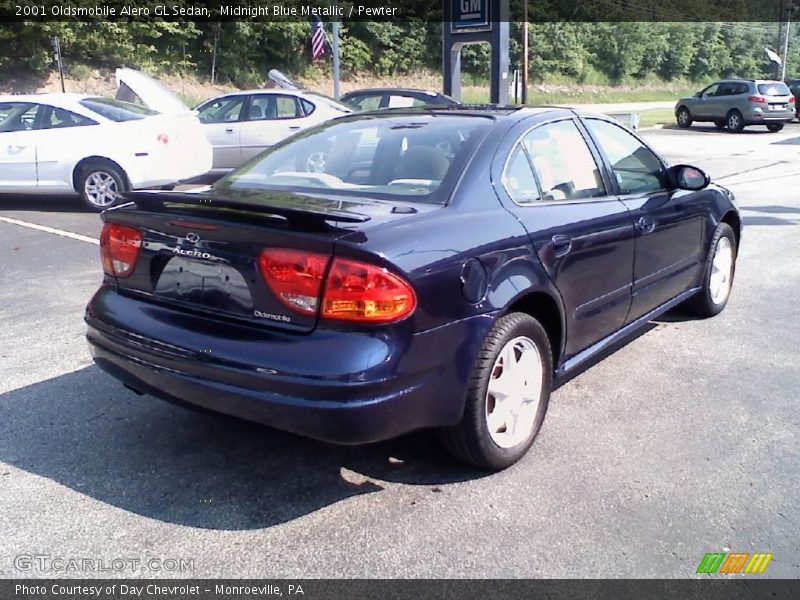 Midnight Blue Metallic / Pewter 2001 Oldsmobile Alero GL Sedan