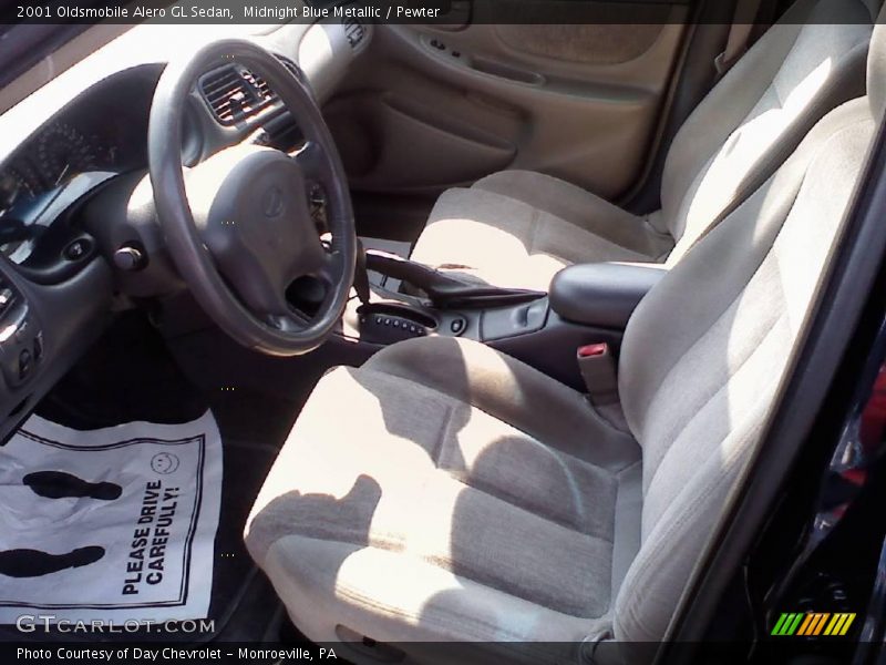 Midnight Blue Metallic / Pewter 2001 Oldsmobile Alero GL Sedan