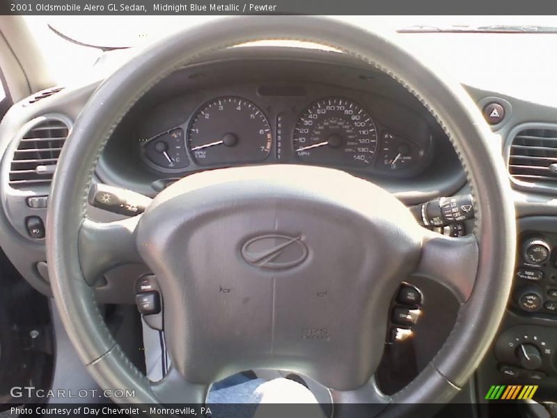 Midnight Blue Metallic / Pewter 2001 Oldsmobile Alero GL Sedan