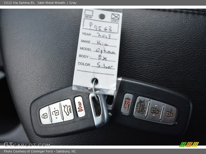 Satin Metal Metallic / Gray 2013 Kia Optima EX