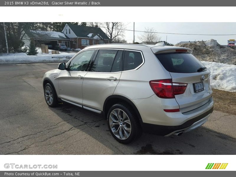 Glacier Silver Metallic / Black 2015 BMW X3 xDrive28d
