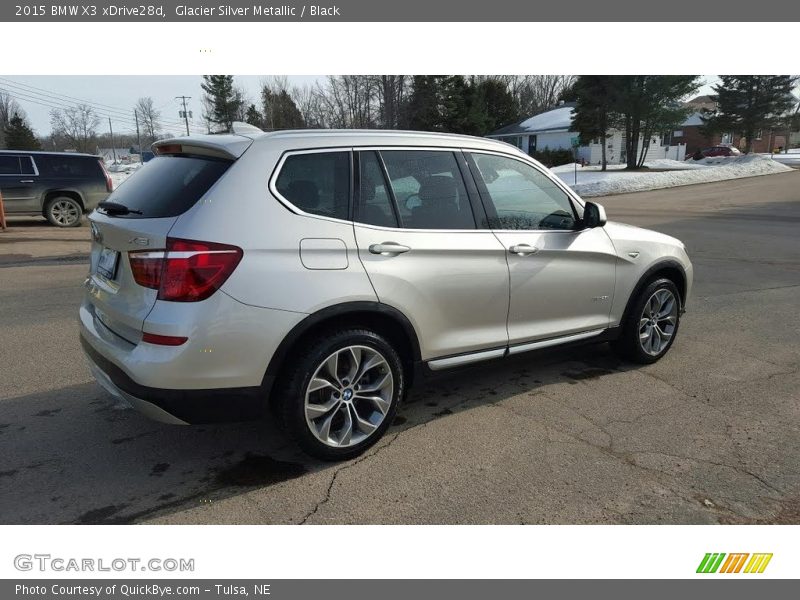 Glacier Silver Metallic / Black 2015 BMW X3 xDrive28d