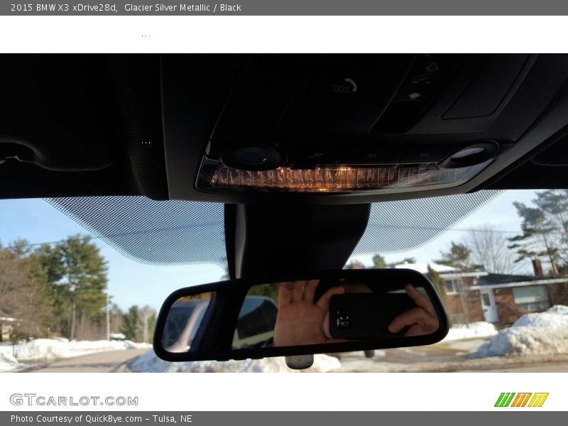 Glacier Silver Metallic / Black 2015 BMW X3 xDrive28d