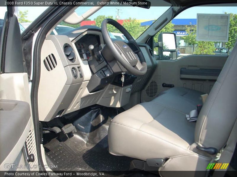 Oxford White / Medium Stone 2008 Ford F350 Super Duty XL Chassis Commercial