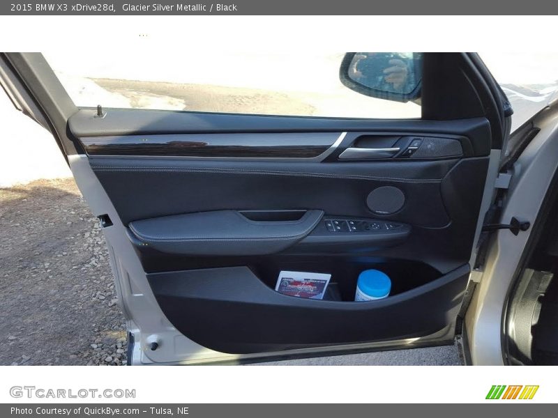 Glacier Silver Metallic / Black 2015 BMW X3 xDrive28d