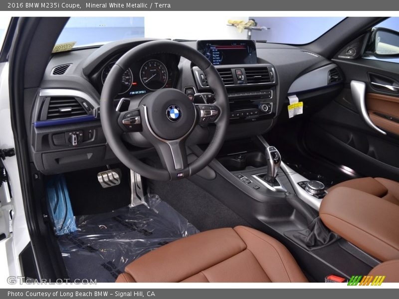 Mineral White Metallic / Terra 2016 BMW M235i Coupe