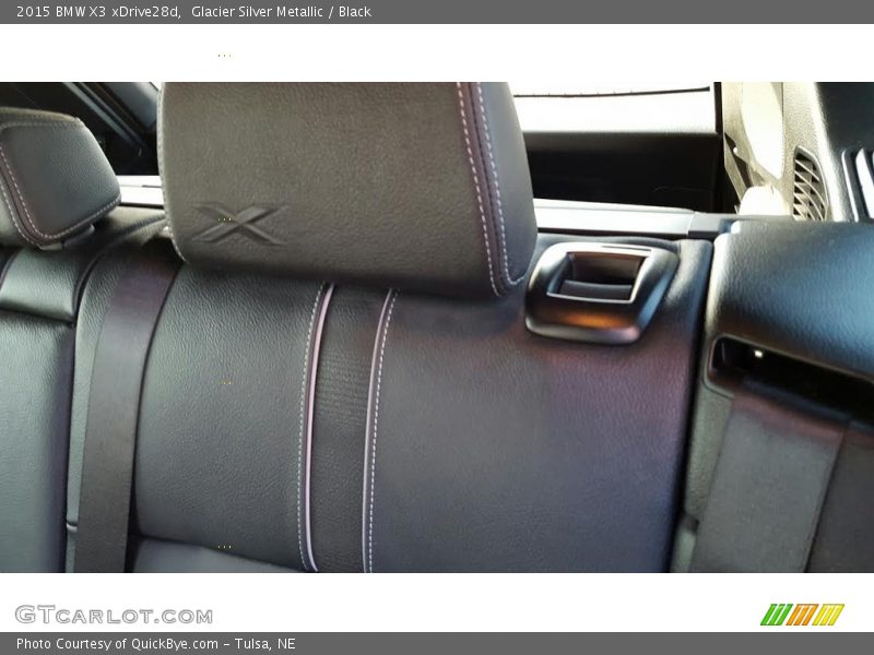 Glacier Silver Metallic / Black 2015 BMW X3 xDrive28d