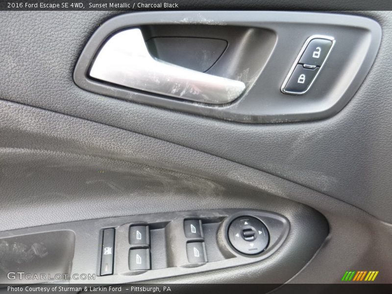 Sunset Metallic / Charcoal Black 2016 Ford Escape SE 4WD