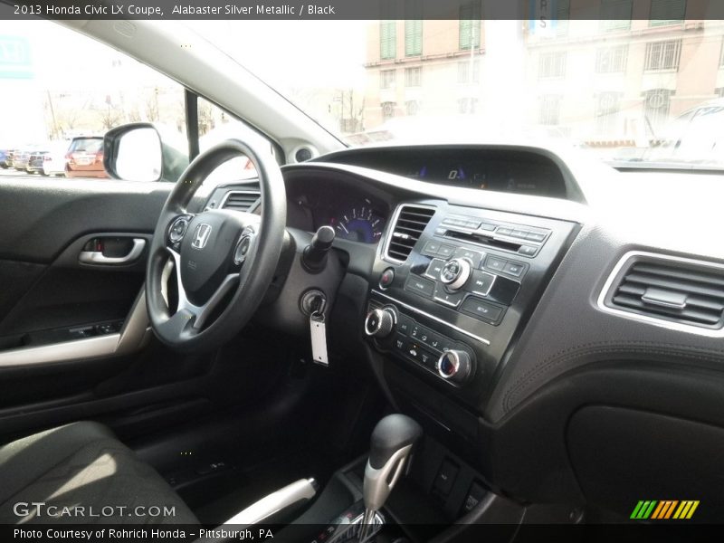 Alabaster Silver Metallic / Black 2013 Honda Civic LX Coupe