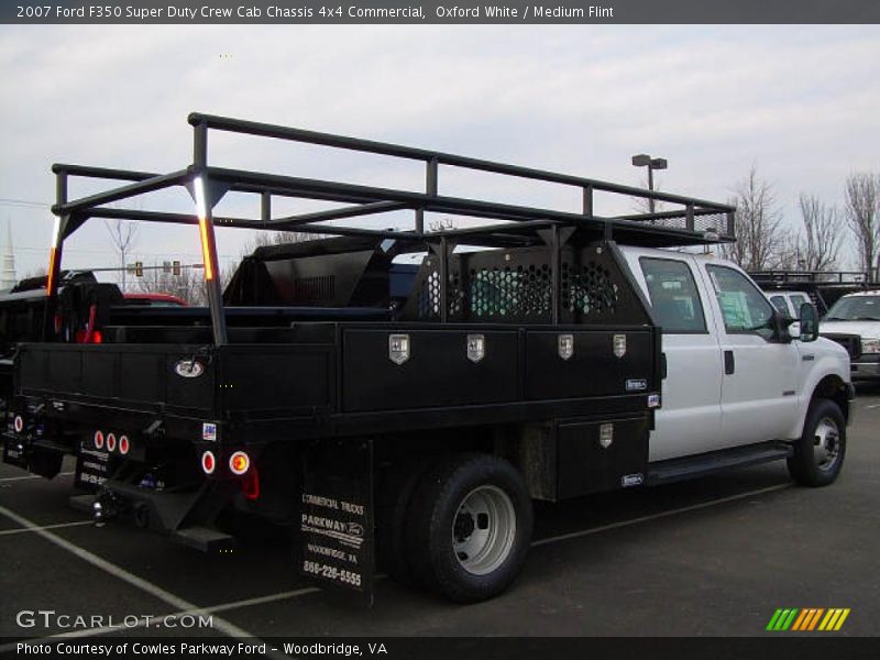 Oxford White / Medium Flint 2007 Ford F350 Super Duty Crew Cab Chassis 4x4 Commercial