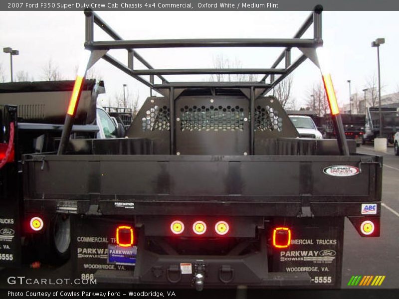 Oxford White / Medium Flint 2007 Ford F350 Super Duty Crew Cab Chassis 4x4 Commercial