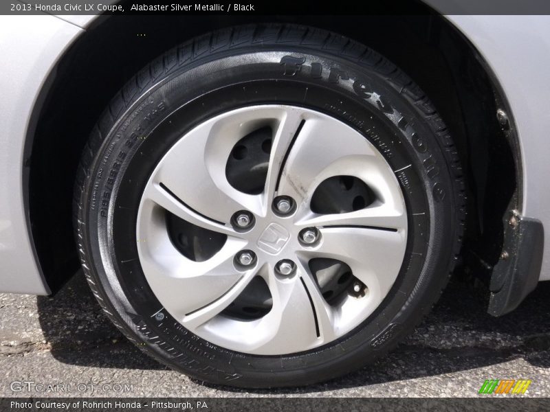 Alabaster Silver Metallic / Black 2013 Honda Civic LX Coupe