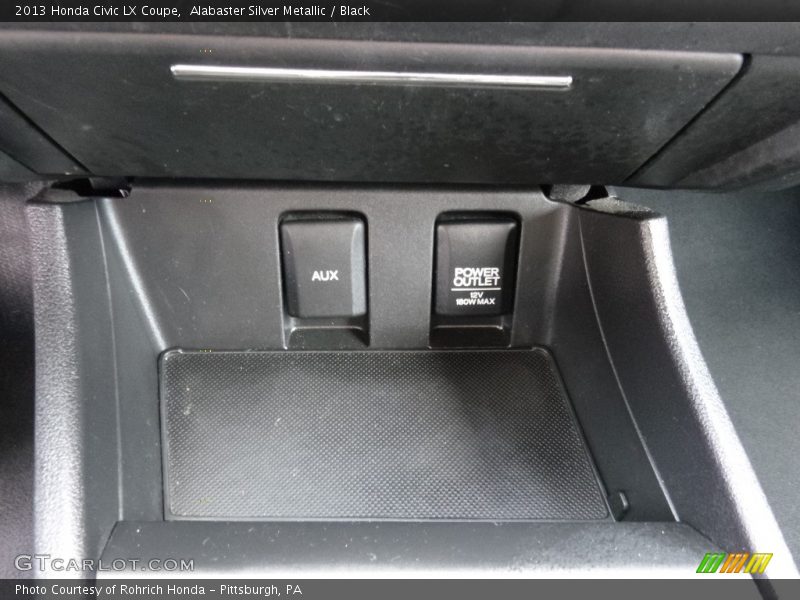Alabaster Silver Metallic / Black 2013 Honda Civic LX Coupe