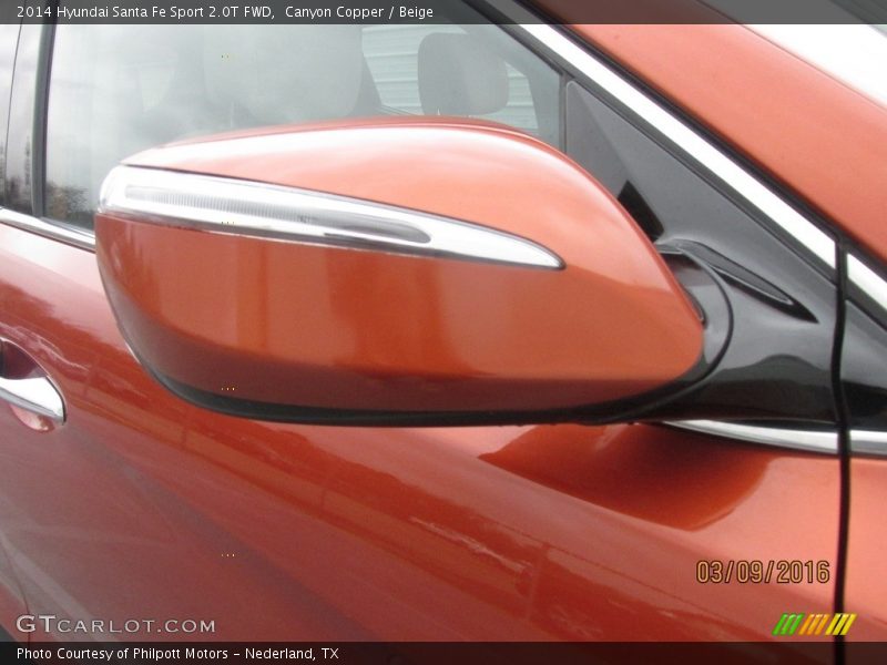 Canyon Copper / Beige 2014 Hyundai Santa Fe Sport 2.0T FWD