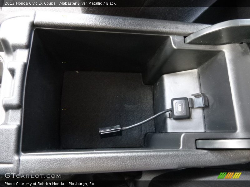 Alabaster Silver Metallic / Black 2013 Honda Civic LX Coupe