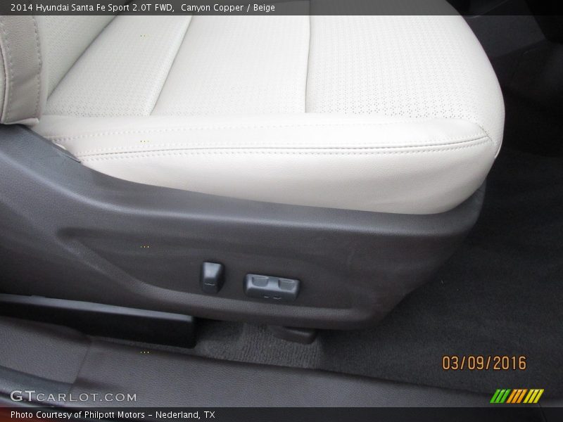 Canyon Copper / Beige 2014 Hyundai Santa Fe Sport 2.0T FWD