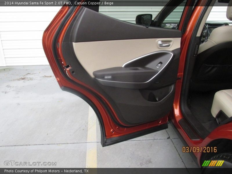 Canyon Copper / Beige 2014 Hyundai Santa Fe Sport 2.0T FWD