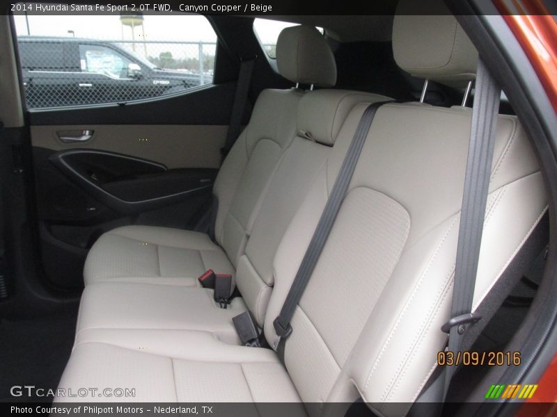 Canyon Copper / Beige 2014 Hyundai Santa Fe Sport 2.0T FWD