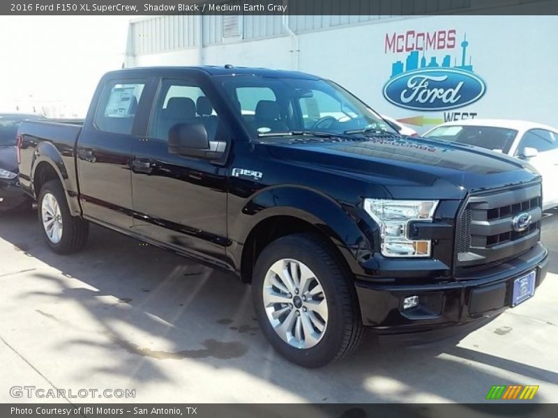 Shadow Black / Medium Earth Gray 2016 Ford F150 XL SuperCrew