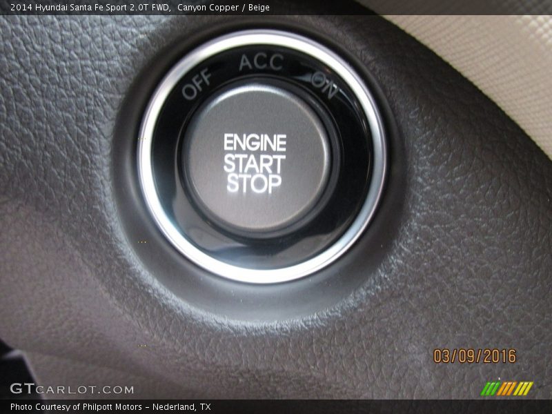 Canyon Copper / Beige 2014 Hyundai Santa Fe Sport 2.0T FWD