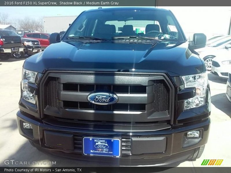Shadow Black / Medium Earth Gray 2016 Ford F150 XL SuperCrew