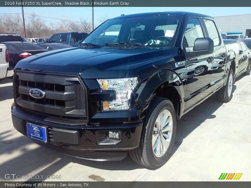 Shadow Black / Medium Earth Gray 2016 Ford F150 XL SuperCrew
