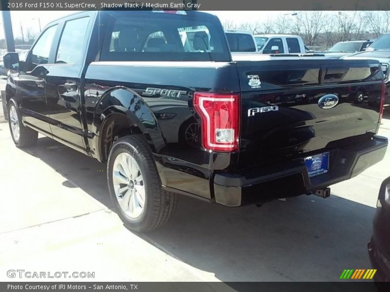 Shadow Black / Medium Earth Gray 2016 Ford F150 XL SuperCrew