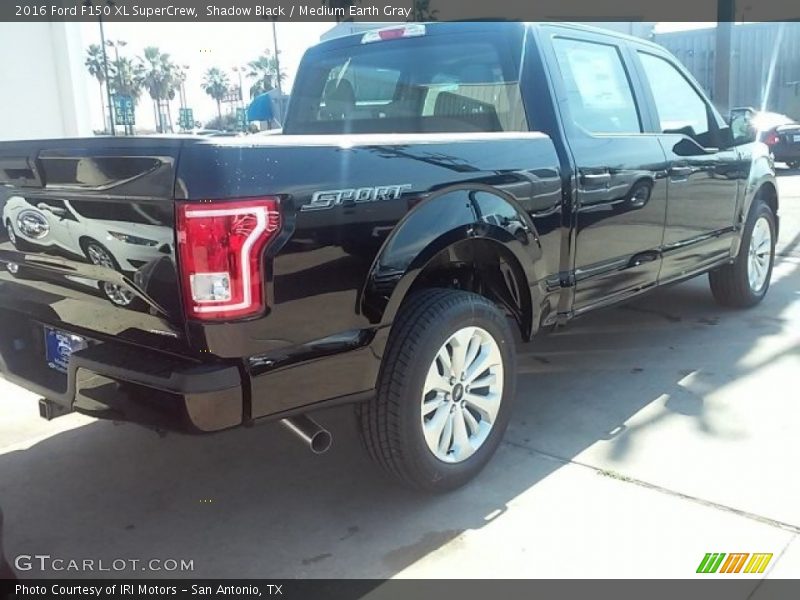 Shadow Black / Medium Earth Gray 2016 Ford F150 XL SuperCrew