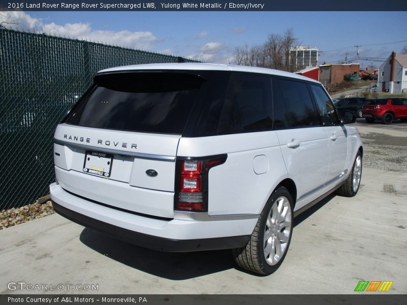 Yulong White Metallic / Ebony/Ivory 2016 Land Rover Range Rover Supercharged LWB